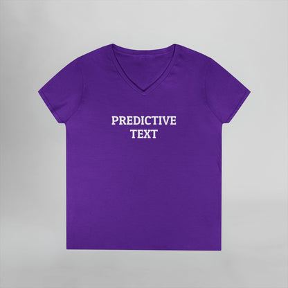 Predictive Text Women's V-Neck Tee