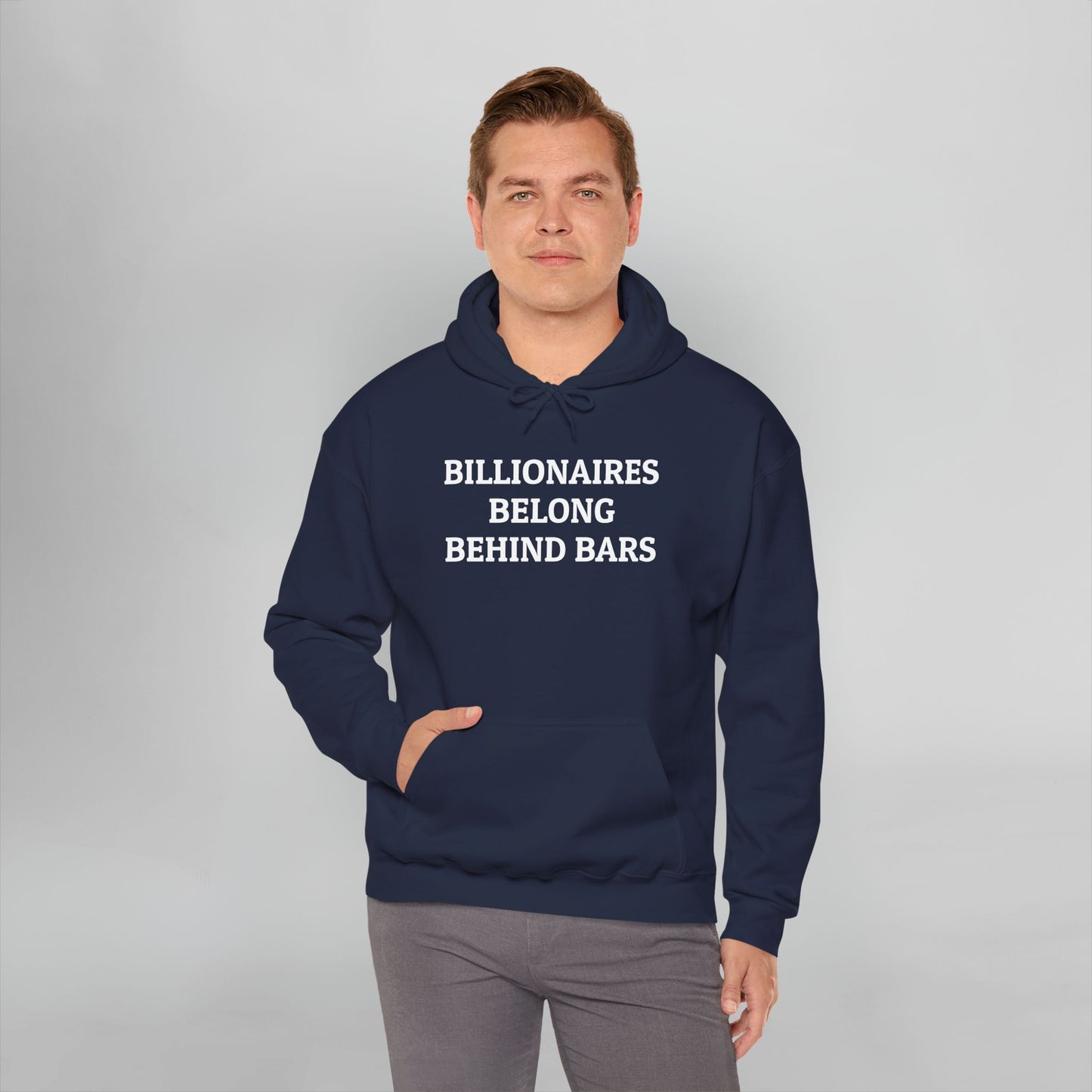 Billionaires Belong Behind Bars Hoodie