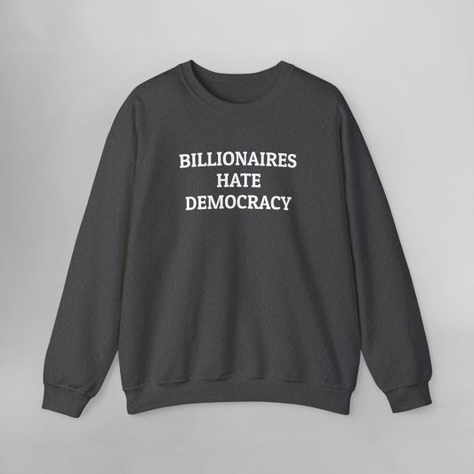 Billionaires Hate Democracy Sweatshirt