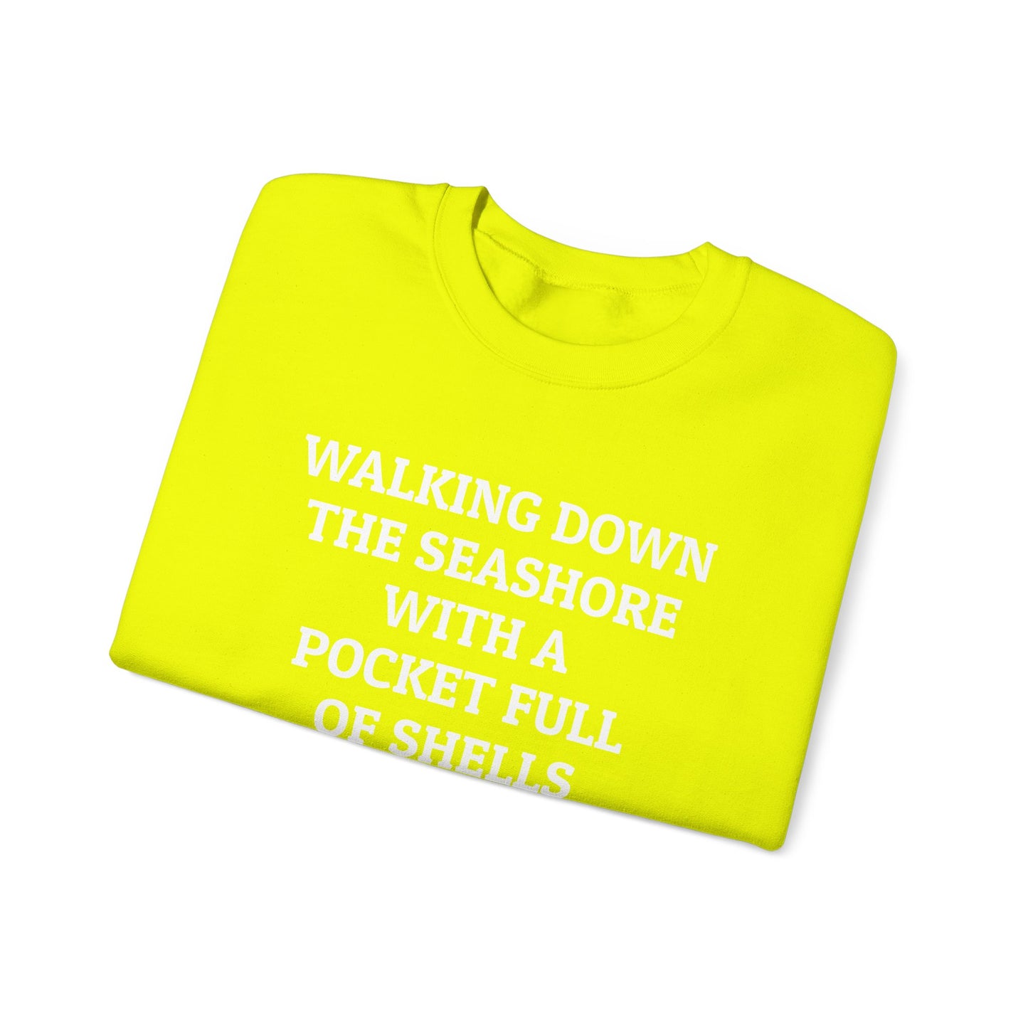 Walking Down the Seashore With a Pocket Full of Shells Sweatshirt