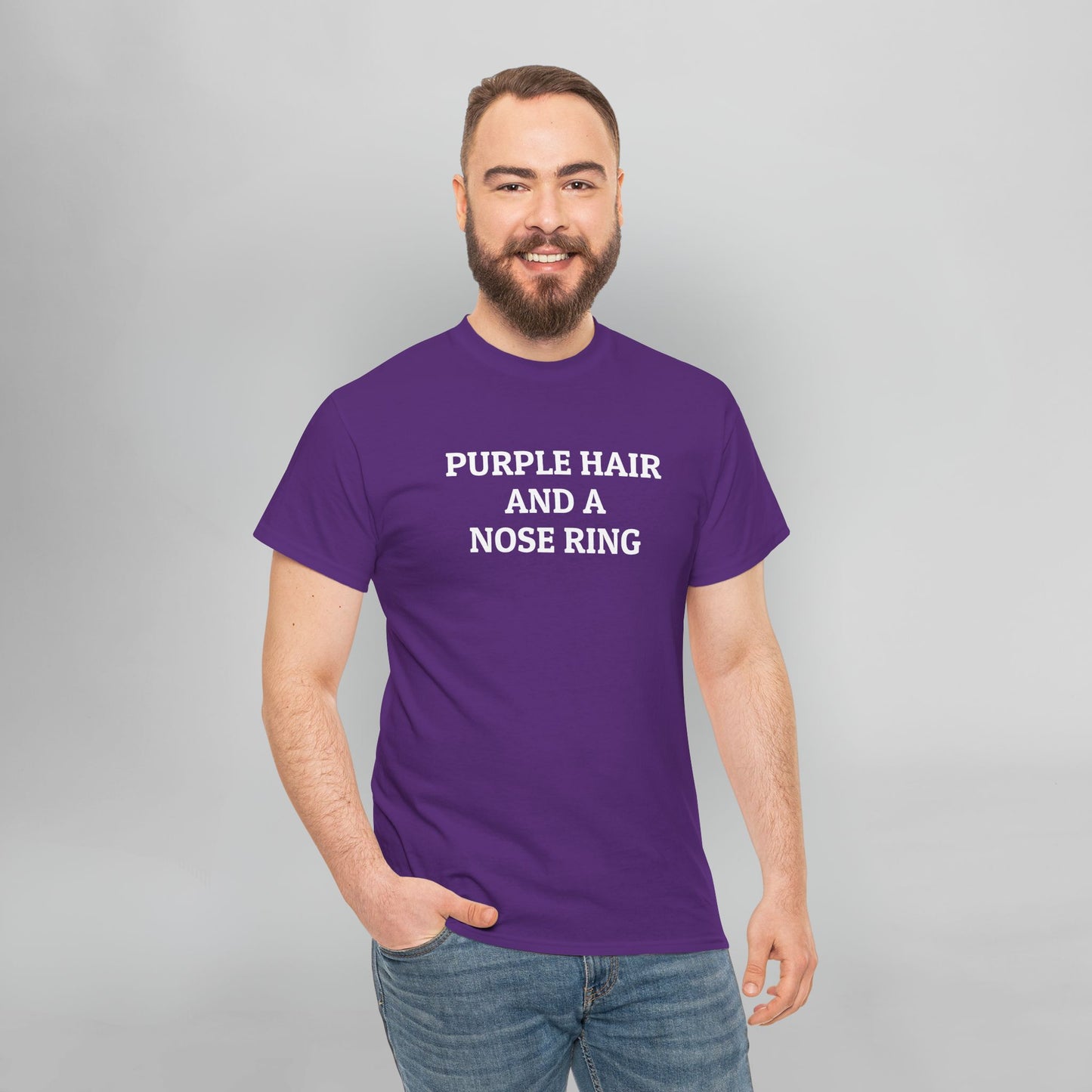 Purple Hair and a Nose Ring Tee