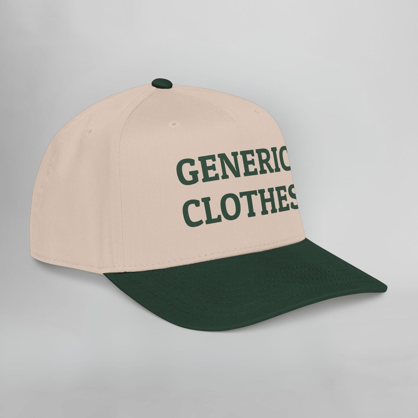 Generic Clothes Embroidered Mid Profile Baseball Cap