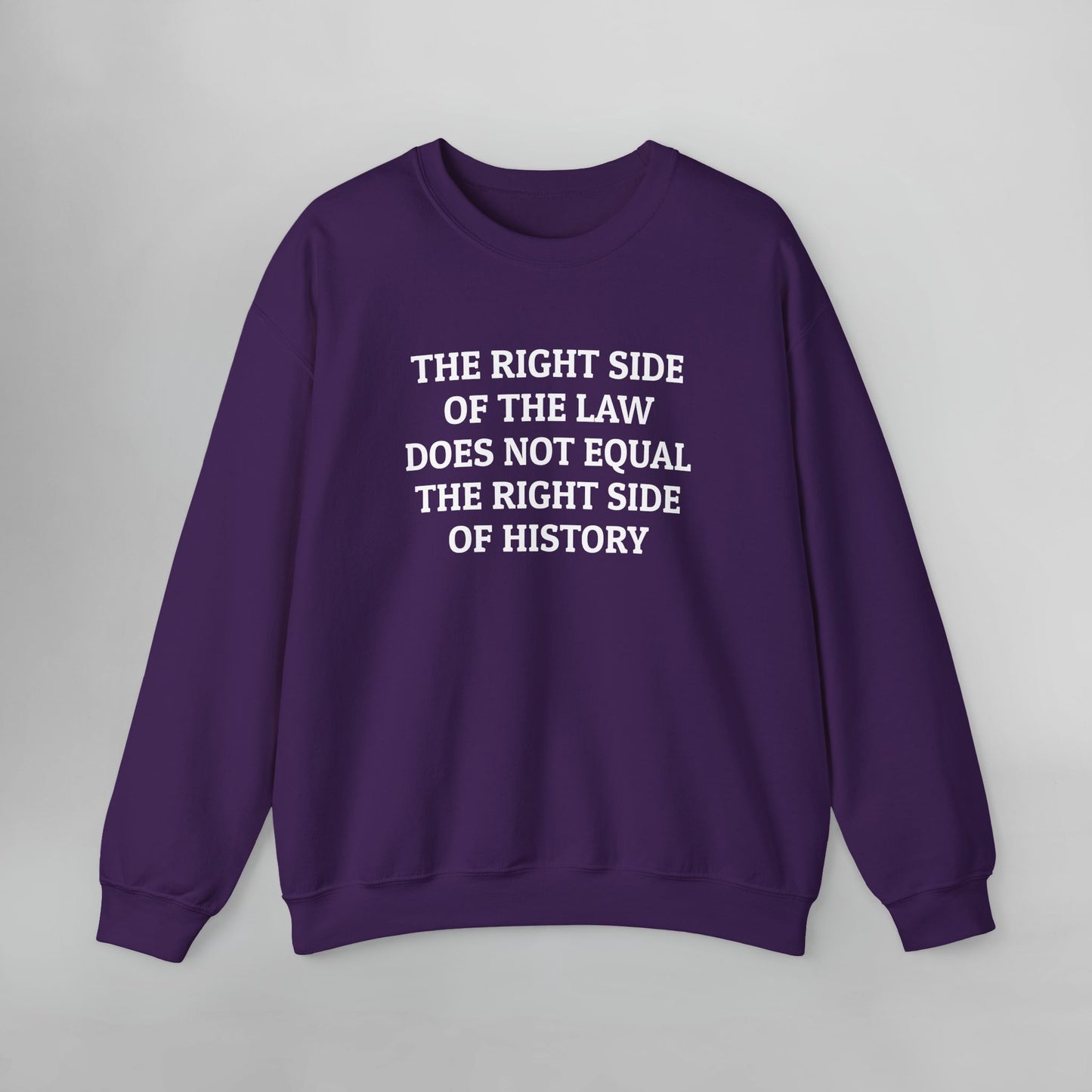 The Right Side of the Law Does Not Equal The Right Side of History Sweatshirt
