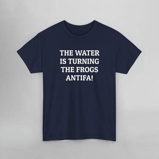 The Water Is Turning the Frogs Antifa Tee