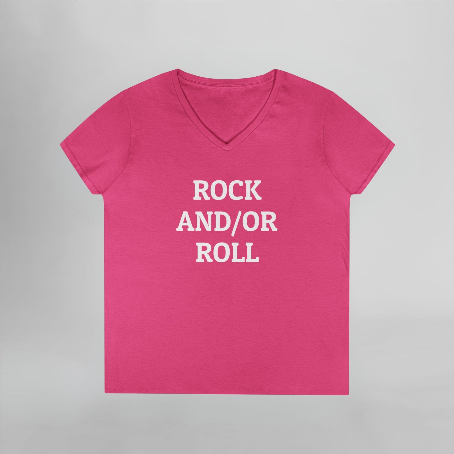 Rock And/Or Roll Women's V-Neck Tee
