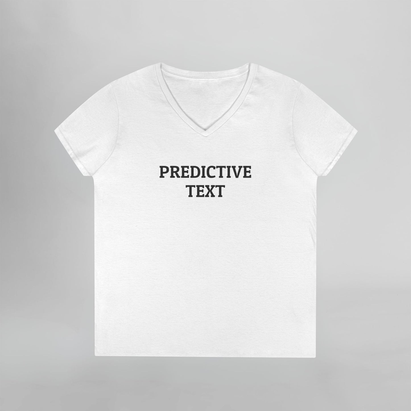 Predictive Text Women's V-Neck Tee