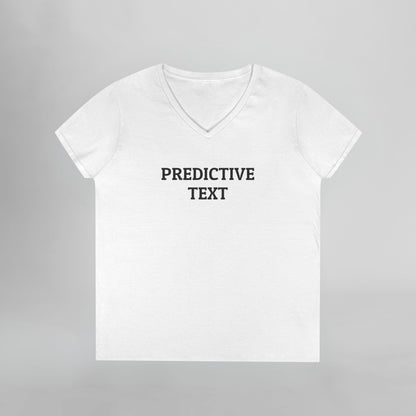 Predictive Text Women's V-Neck Tee
