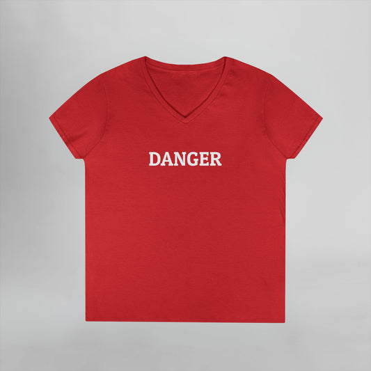 Danger Women's V-Neck Tee