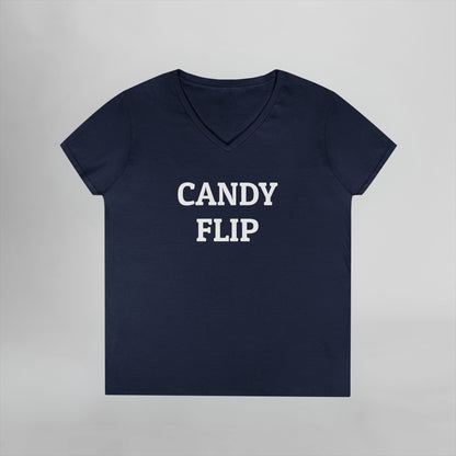 Candy Flip Women's V-Neck Tee
