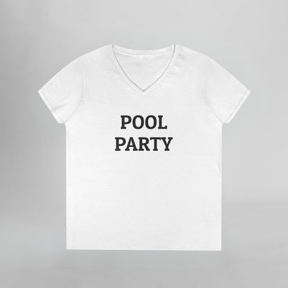 Pool Party Women's V-Neck Tee