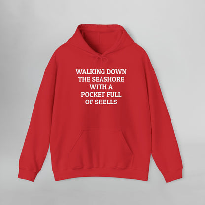 Walking Down the Seashore With a Pocket Full of Shells Hoodie