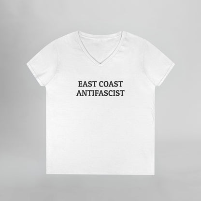 East Coast Antifascist Women's V-Neck Tee