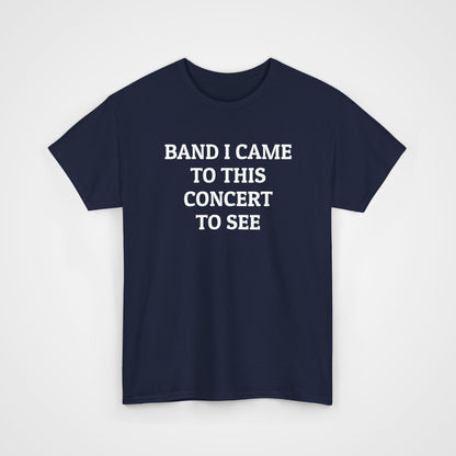 Band I Came to This Concert to See Tee