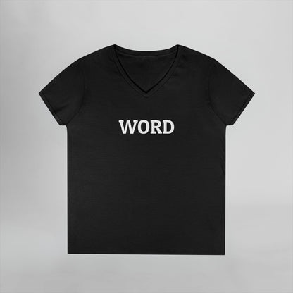 Word Women's V-Neck Tee