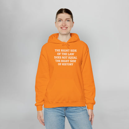 The Right Side of the Law Does Not Equal The Right Side of History Hoodie