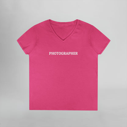 Photographer Women's V-Neck Tee