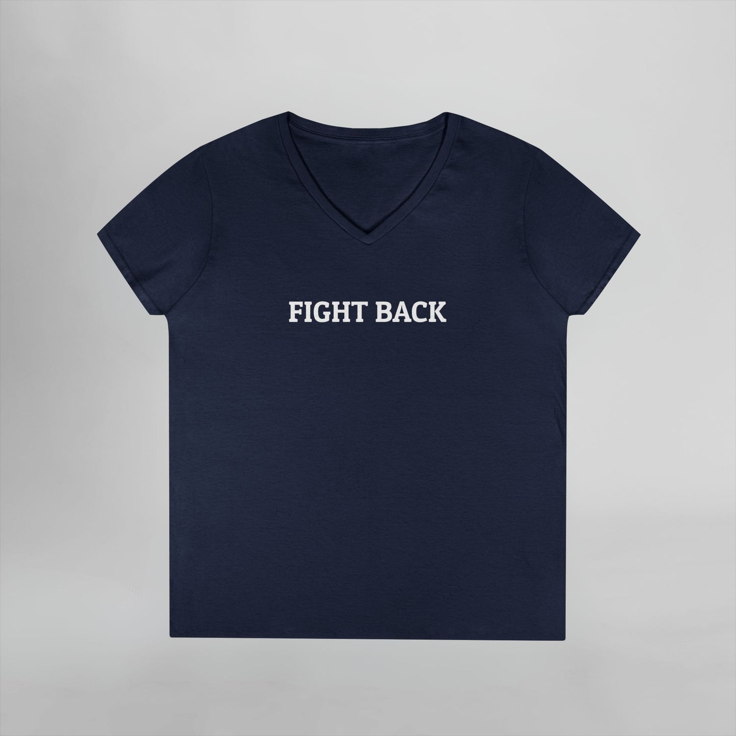 Fight Back Women's V-Neck Tee