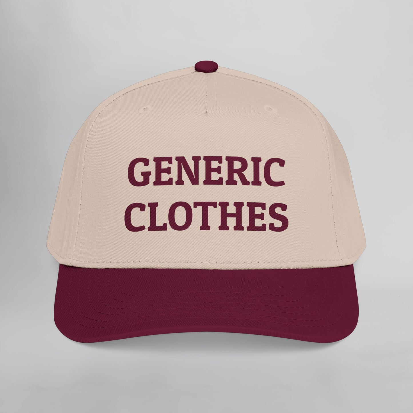 Generic Clothes Embroidered Mid Profile Baseball Cap