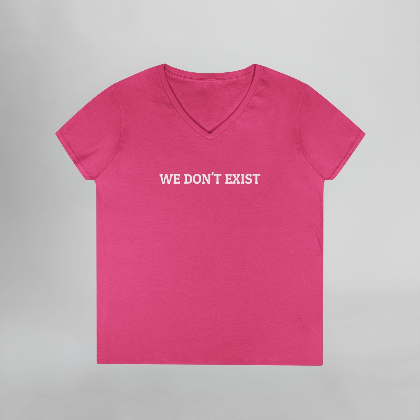 We Don't Exist Women's V-Neck Tee