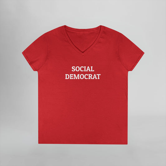 Social Democrat Women's V-Neck Tee