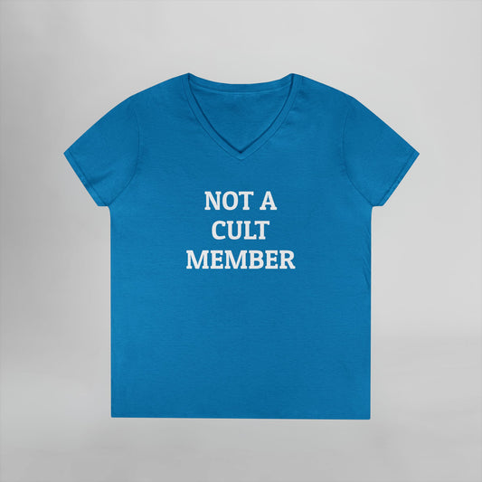 Not a Cult Member Women's V-Neck Tee