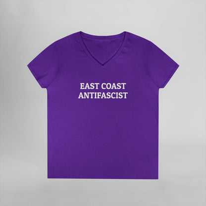 East Coast Antifascist Women's V-Neck Tee