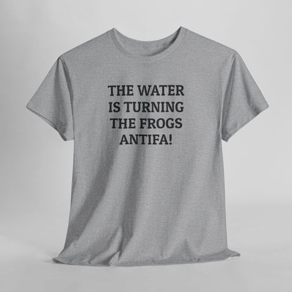 The Water Is Turning the Frogs Antifa Tee
