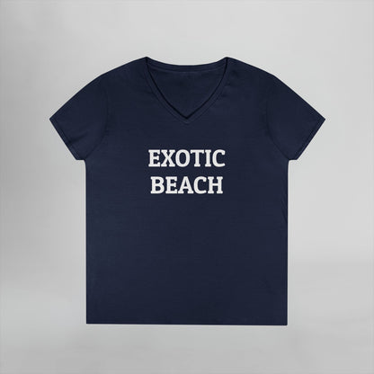 Exotic Beach Women's V-Neck Tee