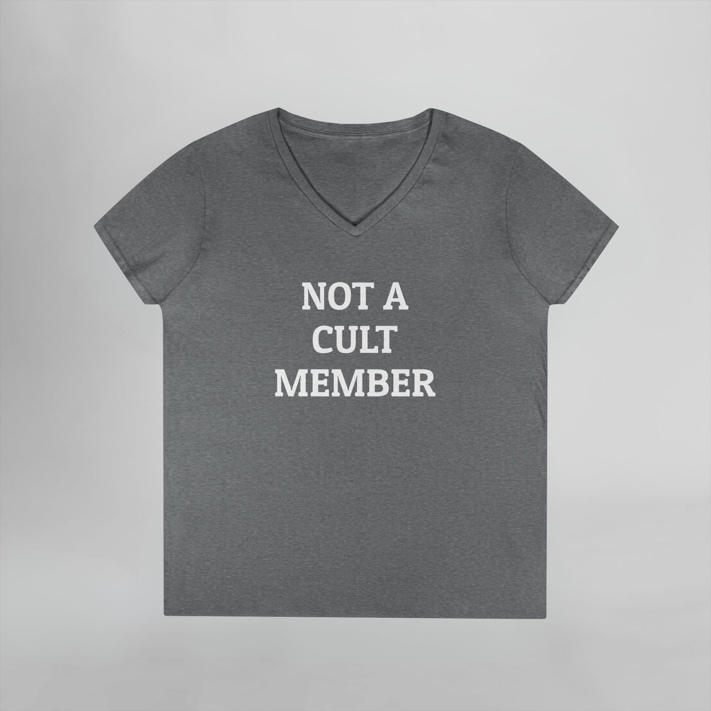 Not a Cult Member Women's V-Neck Tee