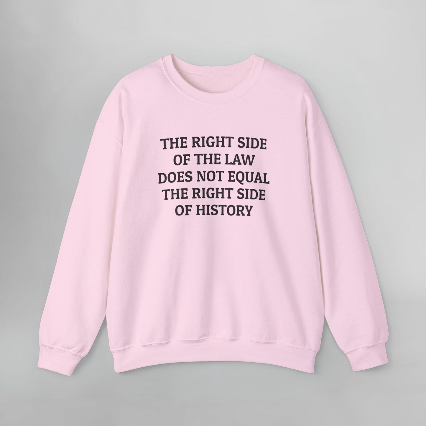 The Right Side of the Law Does Not Equal The Right Side of History Sweatshirt