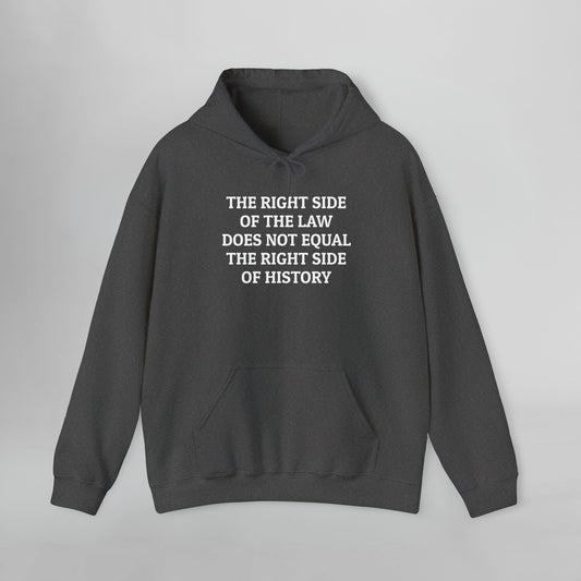 The Right Side of the Law Does Not Equal The Right Side of History Hoodie