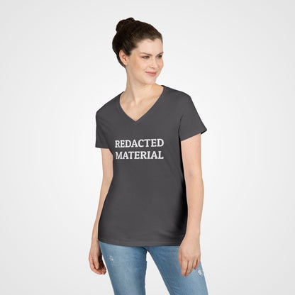 Redacted Material Women's V-Neck Tee