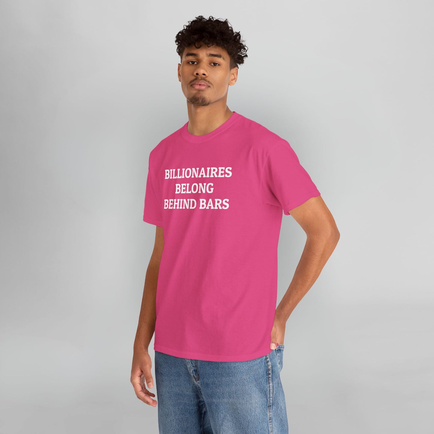 Billionaires Belong Behind Bars Tee