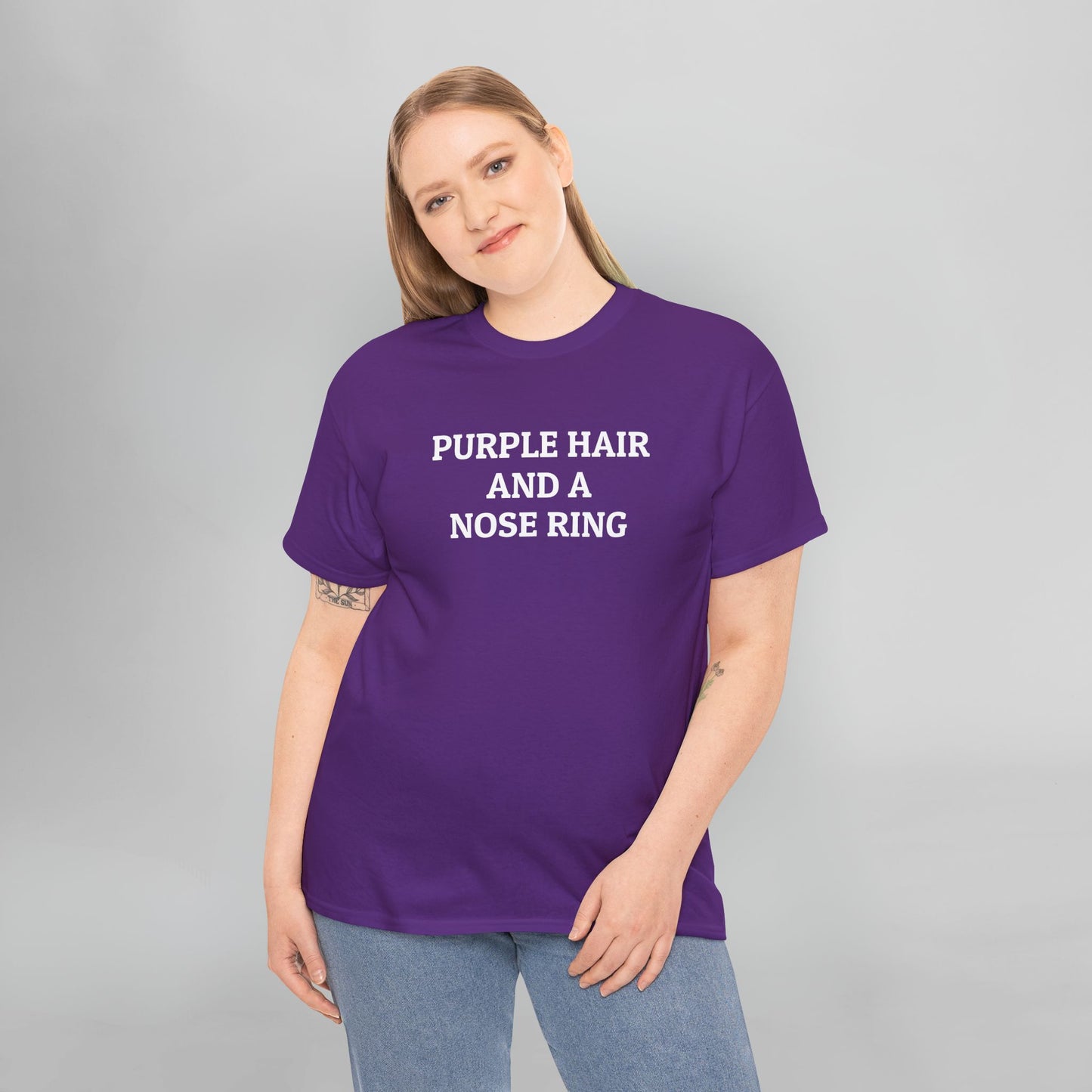 Purple Hair and a Nose Ring Tee
