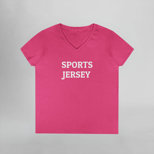 Sports Jersey Women's V-Neck Tee
