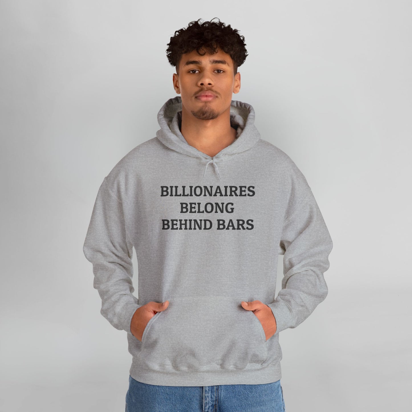 Billionaires Belong Behind Bars Hoodie