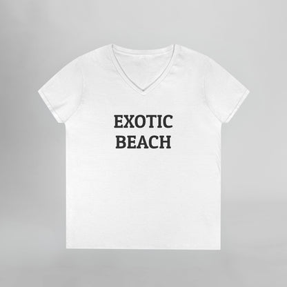 Exotic Beach Women's V-Neck Tee