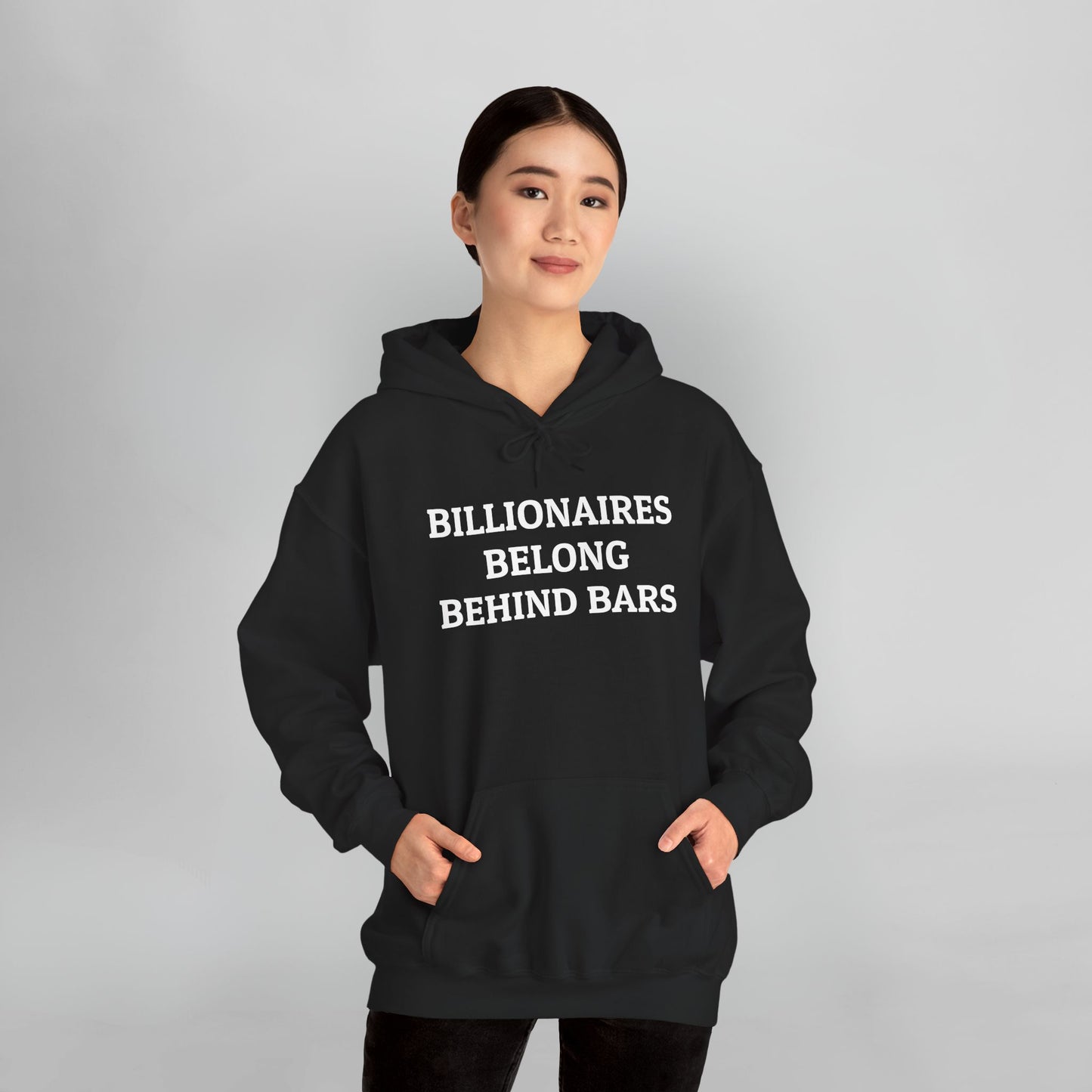 Billionaires Belong Behind Bars Hoodie