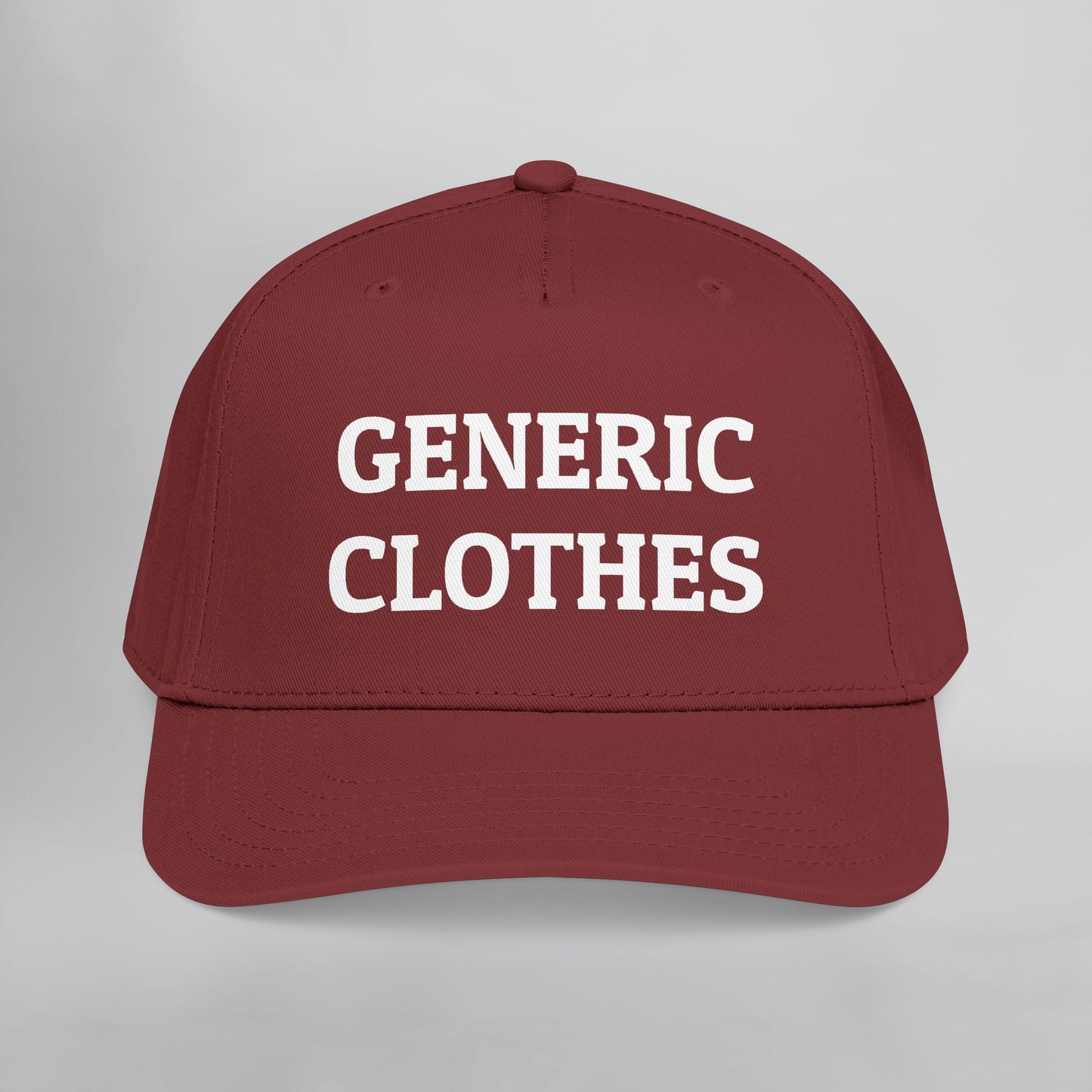 Generic Clothes Embroidered Mid Profile Baseball Cap