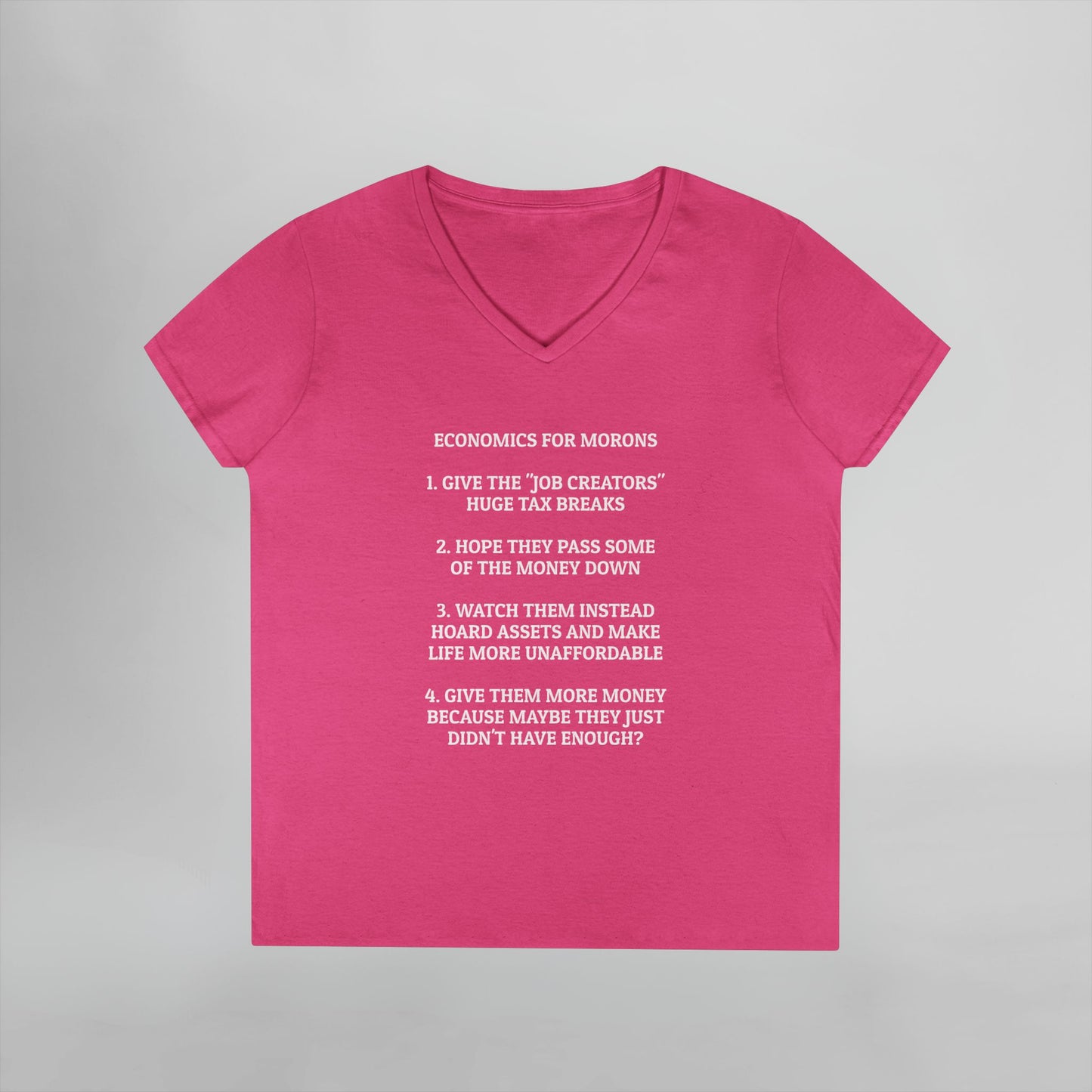 Economics for Morons Women's V-Neck Tee