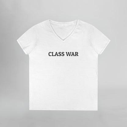 Class War Women's V-Neck Tee