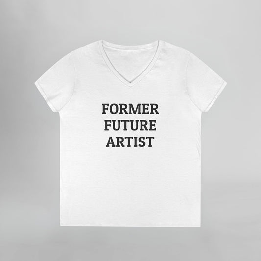 Former Future Artist Women's V-Neck Tee