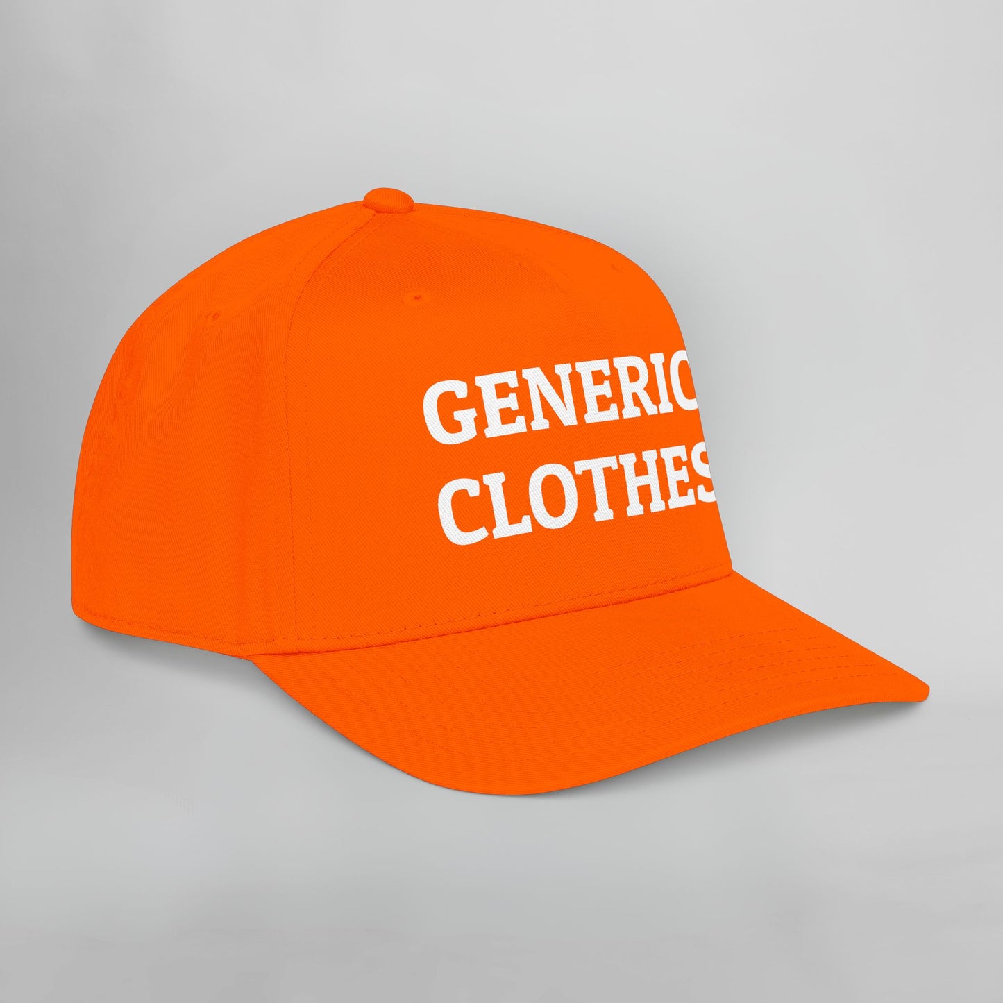 Generic Clothes Embroidered Mid Profile Baseball Cap