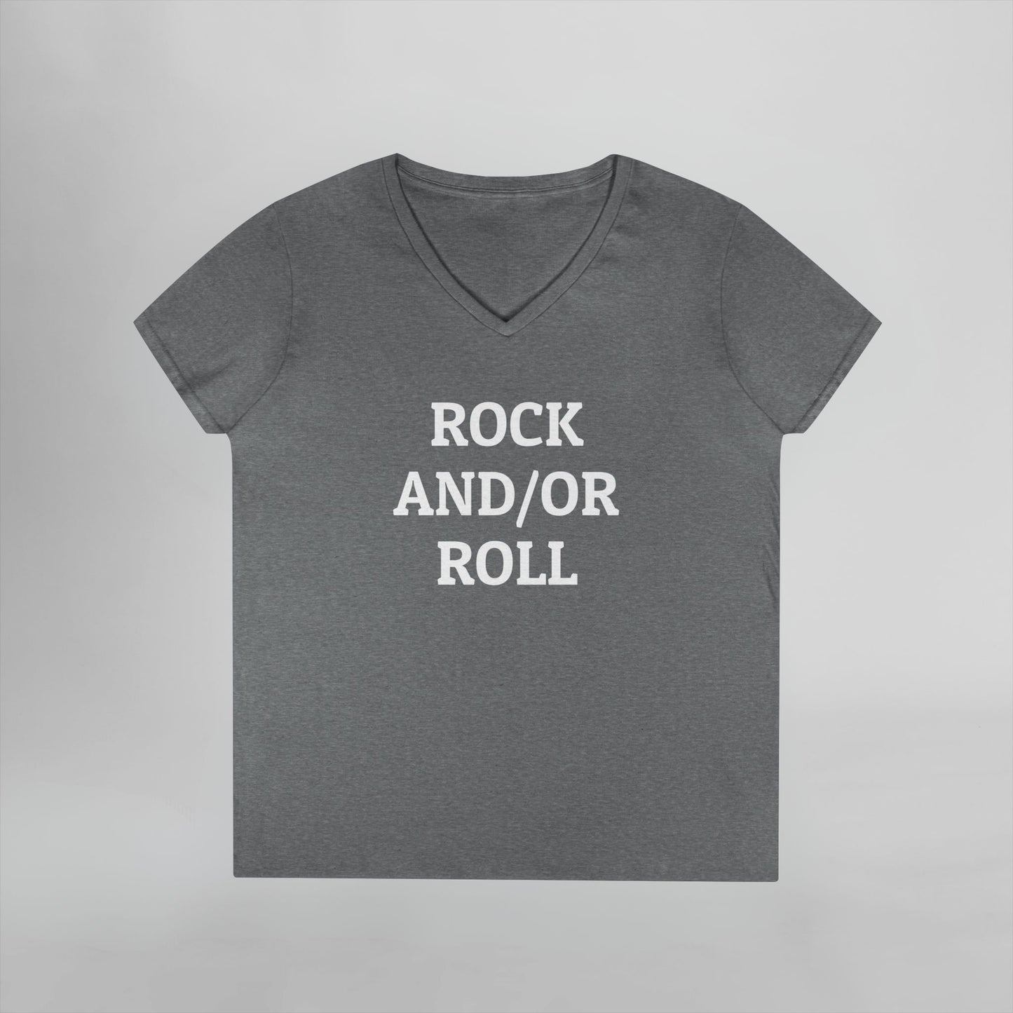 Rock And/Or Roll Women's V-Neck Tee