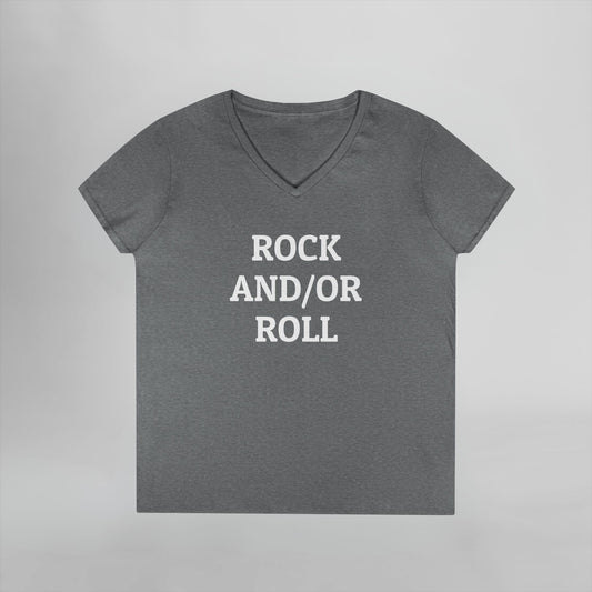 Rock And/Or Roll Women's V-Neck Tee