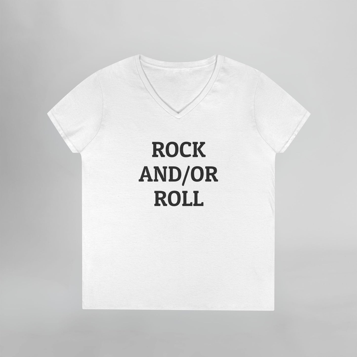 Rock And/Or Roll Women's V-Neck Tee