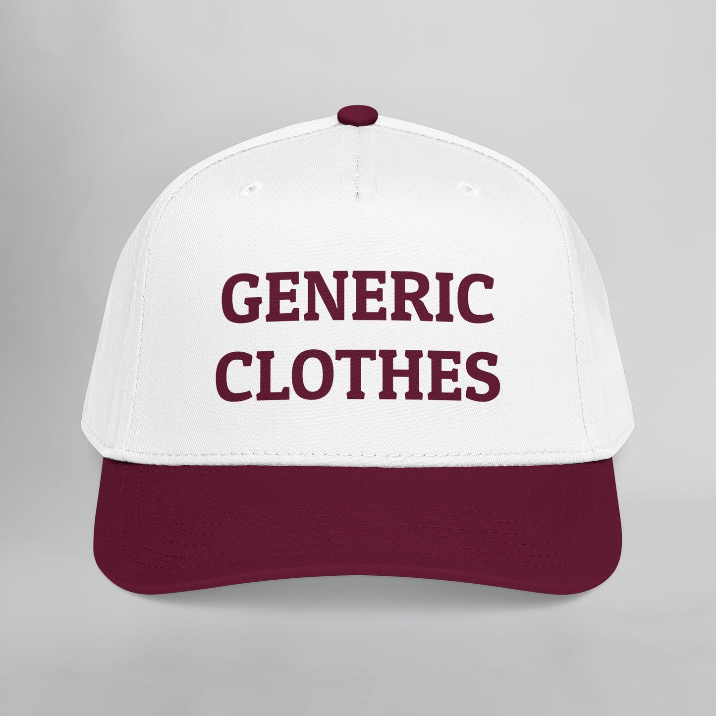 Generic Clothes Embroidered Mid Profile Baseball Cap