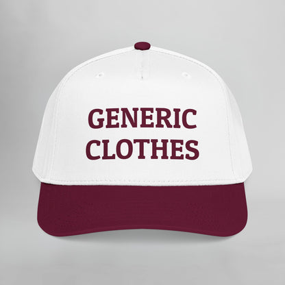 Generic Clothes Embroidered Mid Profile Baseball Cap