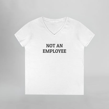 Not an Employee Women's V-Neck Tee