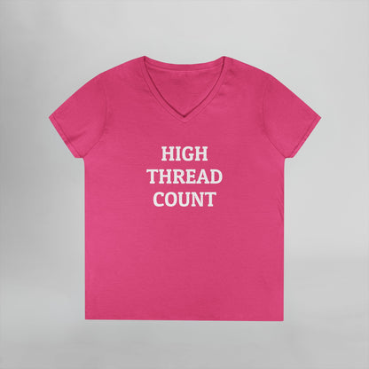High Thread Count Women's V-Neck Tee